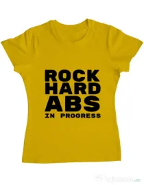 Tricou ADLER dama Rock hard Galben
