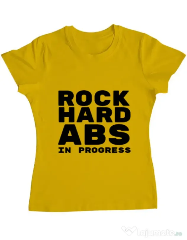 Tricou ADLER dama Rock hard Galben