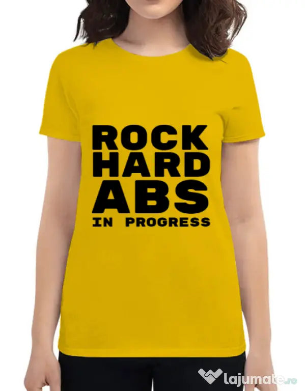 Tricou ADLER dama Rock hard Galben