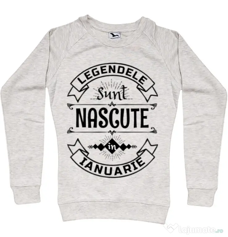 Bluza ADLER dama Legendele sunt nascute in Ianuarie Migdala melanj