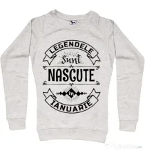 Bluza ADLER dama Legendele sunt nascute in Ianuarie Migdala melanj