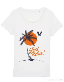 Tricou STANLEY STELLA dama Just relax Alb