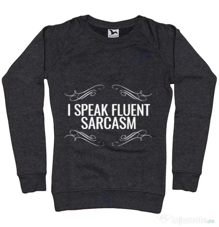 Bluza ADLER dama Sarcasm Negru melanj