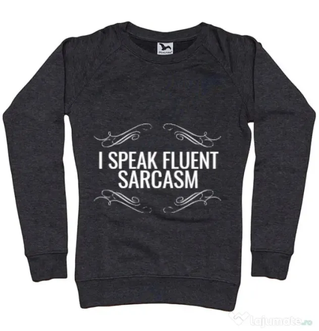 Bluza ADLER dama Sarcasm Negru melanj