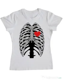 Tricou ADLER dama Dead lover Alb