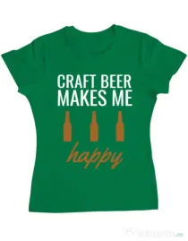 Tricou ADLER dama Craft beer Verde mediu