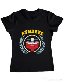 Tricou ADLER dama Athlete Negru