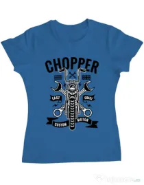 Tricou ADLER dama Chopper Albastru azuriu