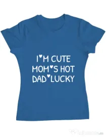 Tricou ADLER dama I’m cute Albastru azuriu