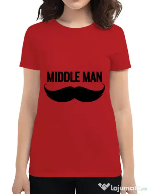Tricou ADLER dama Middle man Rosu