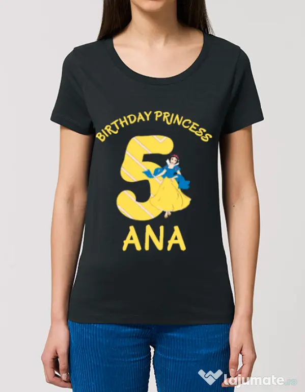 Tricou STANLEY STELLA dama Birthday Princess Negru