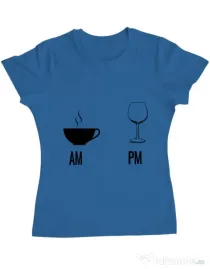 Tricou ADLER dama My days Albastru azuriu