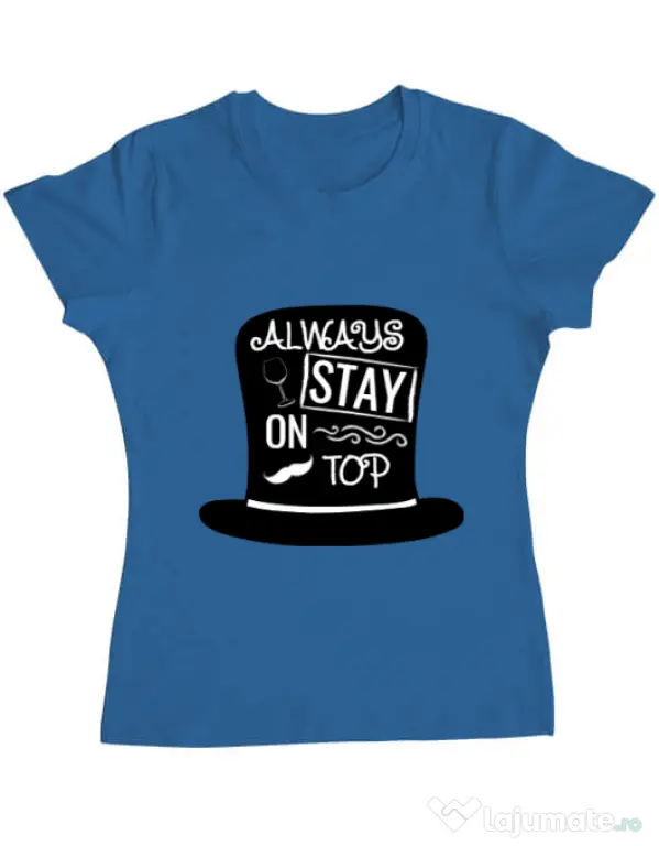Tricou ADLER dama Stay on top Albastru azuriu