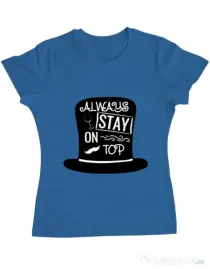 Tricou ADLER dama Stay on top Albastru azuriu