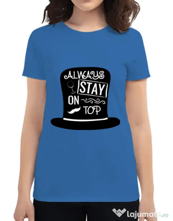 Tricou ADLER dama Stay on top Albastru azuriu