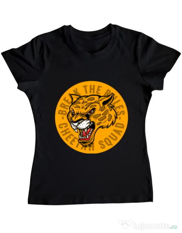 Tricou ADLER dama Break the rules Negru