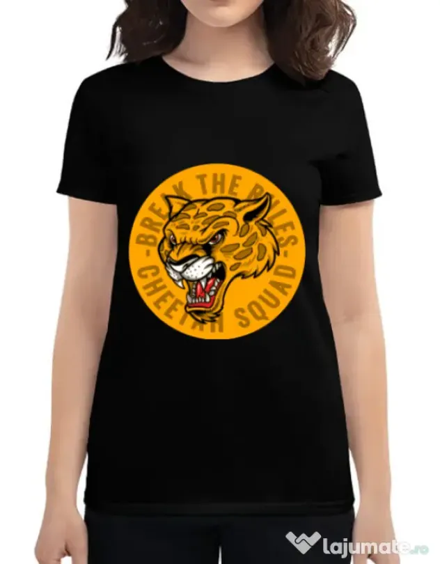 Tricou ADLER dama Break the rules Negru