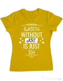 Tricou ADLER dama Earth without art Galben