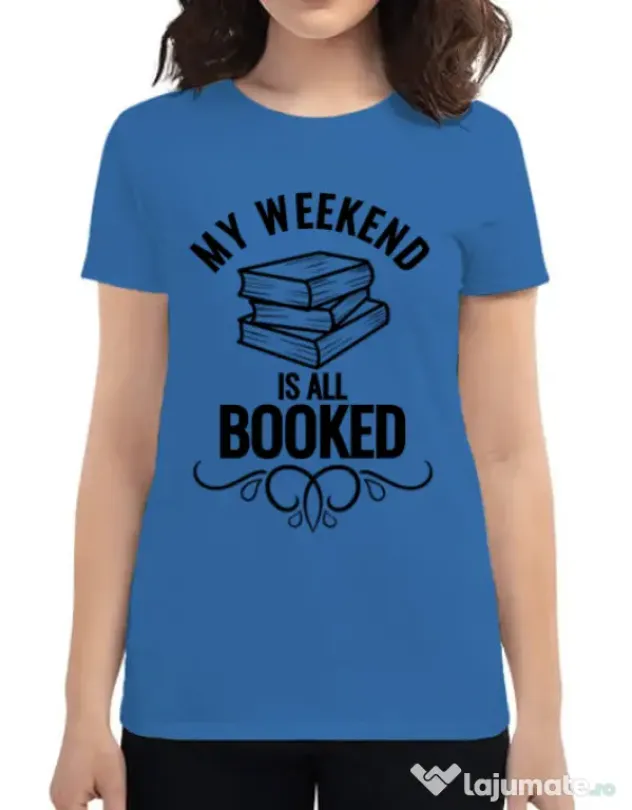 Tricou ADLER dama All booked Albastru azuriu
