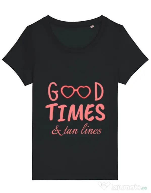 Tricou STANLEY STELLA dama Tan lines Negru