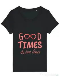 Tricou STANLEY STELLA dama Tan lines Negru