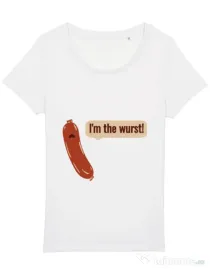 Tricou STANLEY STELLA dama I’m the wurst Alb