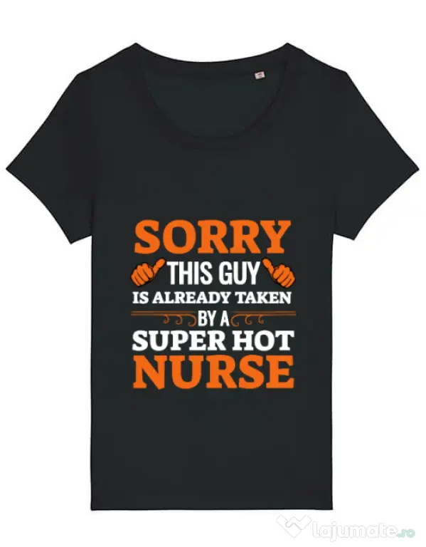 Tricou STANLEY STELLA dama This guy is taken Negru