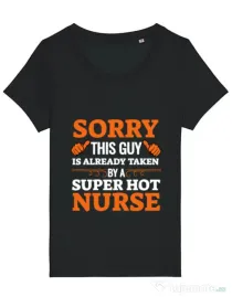 Tricou STANLEY STELLA dama This guy is taken Negru