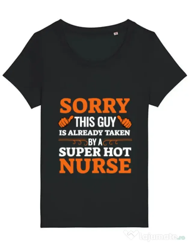 Tricou STANLEY STELLA dama This guy is taken Negru