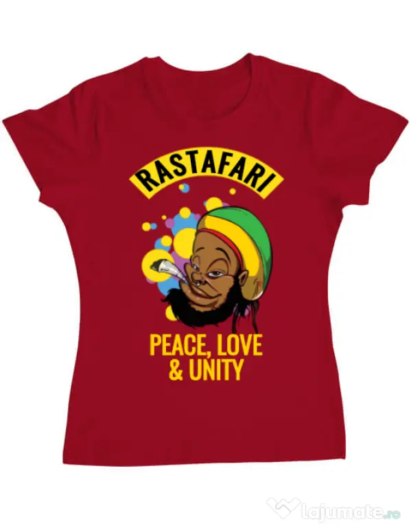 Tricou ADLER dama Rastafari Rosu