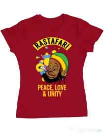 Tricou ADLER dama Rastafari Rosu