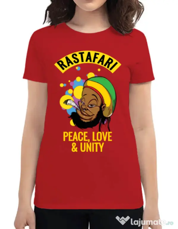 Tricou ADLER dama Rastafari Rosu