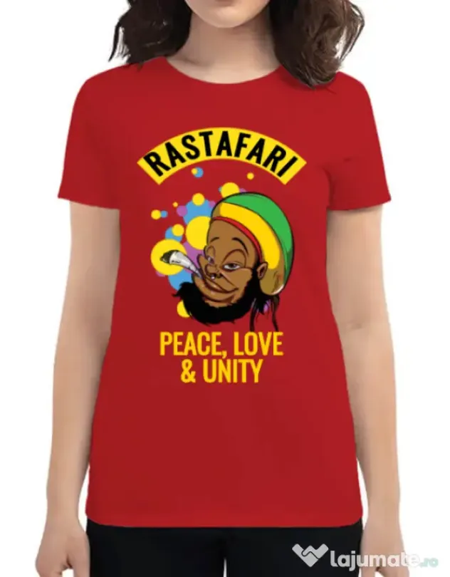 Tricou ADLER dama Rastafari Rosu
