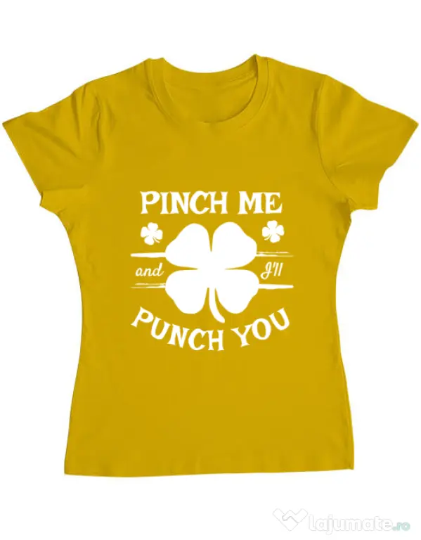 Tricou ADLER dama Pinch me Galben