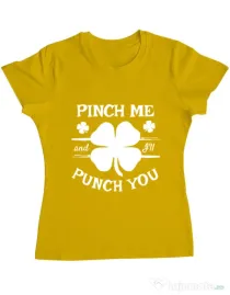 Tricou ADLER dama Pinch me Galben