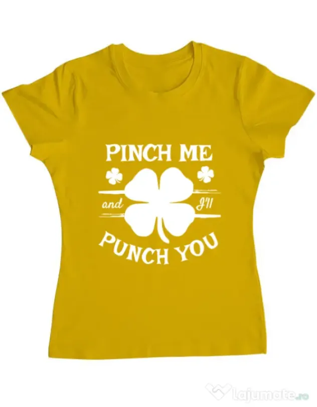 Tricou ADLER dama Pinch me Galben