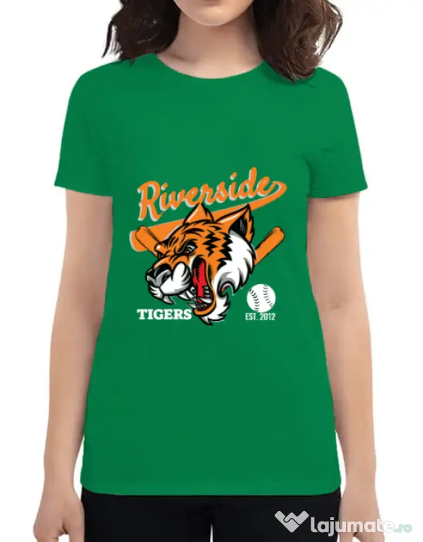 Tricou ADLER dama Tigers team Verde mediu