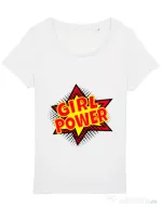 Tricou STANLEY STELLA dama Girl power Alb