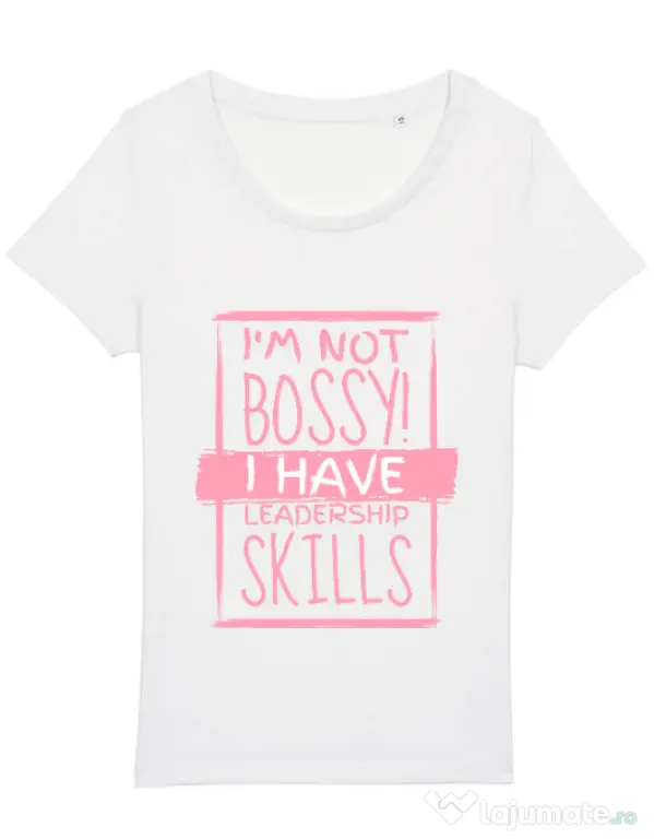 Tricou STANLEY STELLA dama I’m not bossy Alb