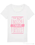 Tricou STANLEY STELLA dama I’m not bossy Alb
