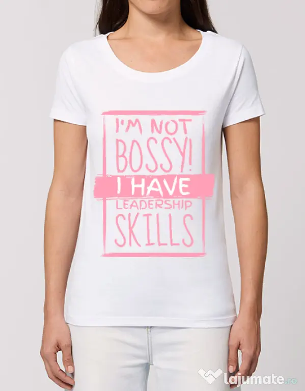 Tricou STANLEY STELLA dama I’m not bossy Alb
