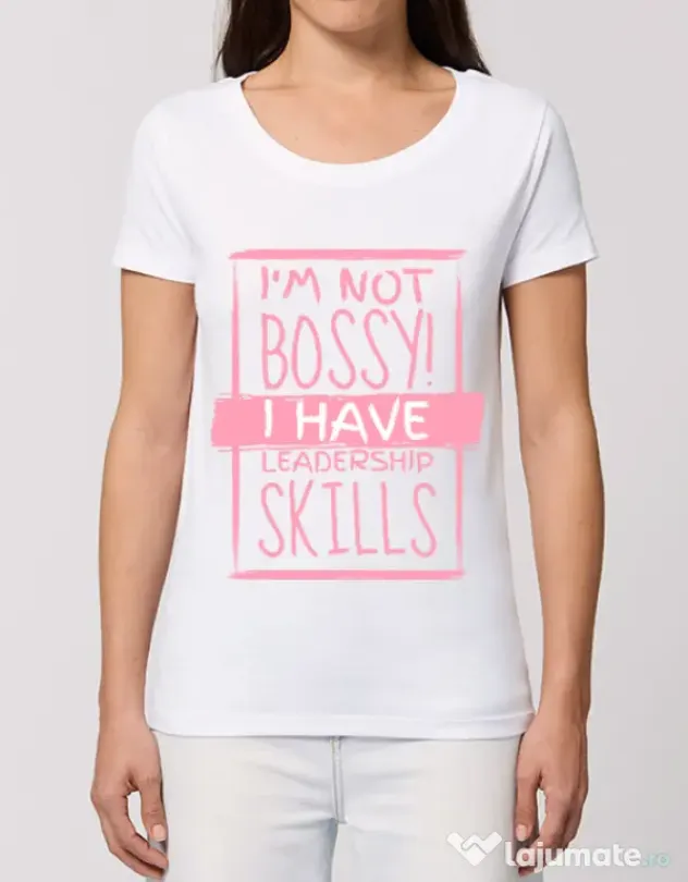 Tricou STANLEY STELLA dama I’m not bossy Alb