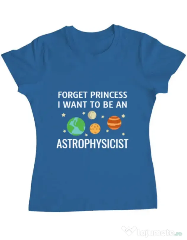 Tricou ADLER dama Forget Princess Albastru azuriu
