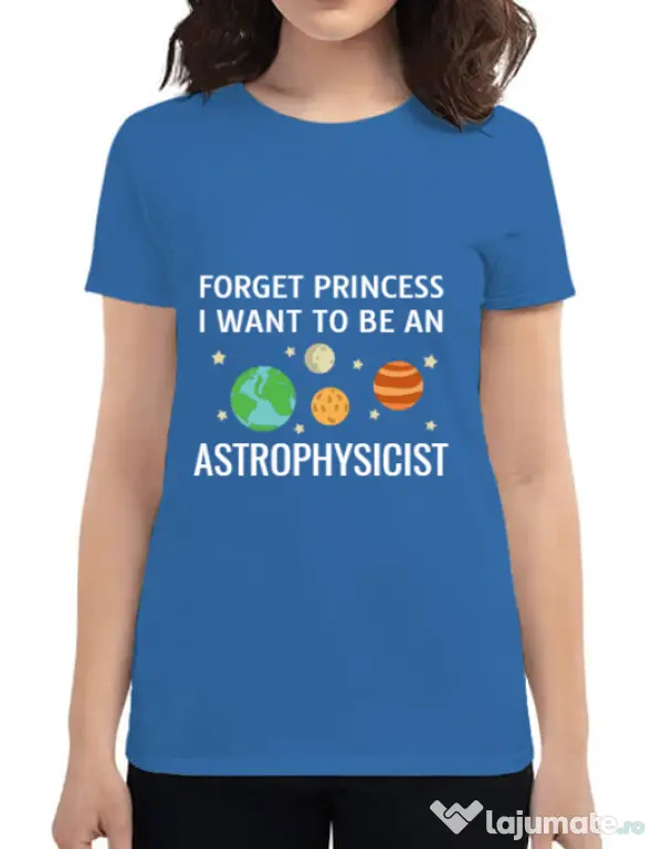 Tricou ADLER dama Forget Princess Albastru azuriu