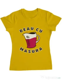 Tricou ADLER dama Beau cu masura Galben