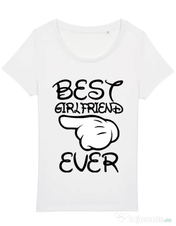 Tricou STANLEY STELLA dama Best girlfriend ever Alb