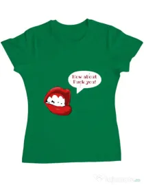 Tricou ADLER dama How about Verde mediu