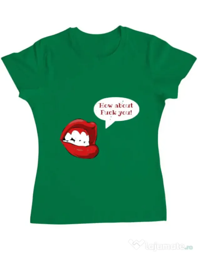 Tricou ADLER dama How about Verde mediu