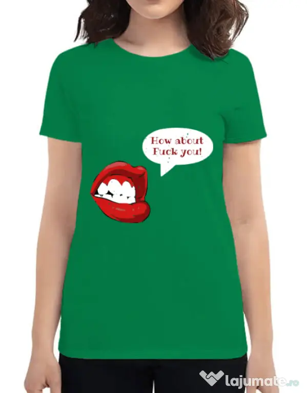 Tricou ADLER dama How about Verde mediu