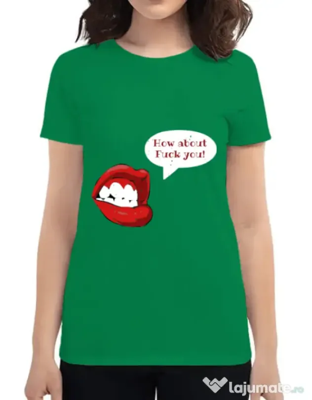 Tricou ADLER dama How about Verde mediu